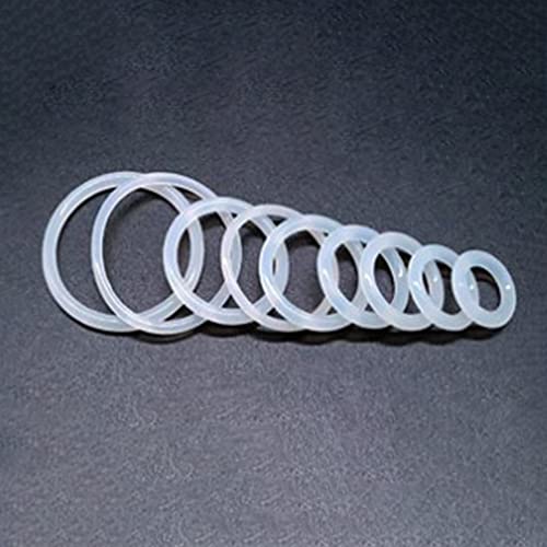 OTHMRO 20PCS BRANCO DE SILICONE DE SILICONE PARA RINGS DE VELAÇÃO, RING O-RING ROUNTE DE 20X26X3MM PARA AS LIVADORES DE CABEÇA