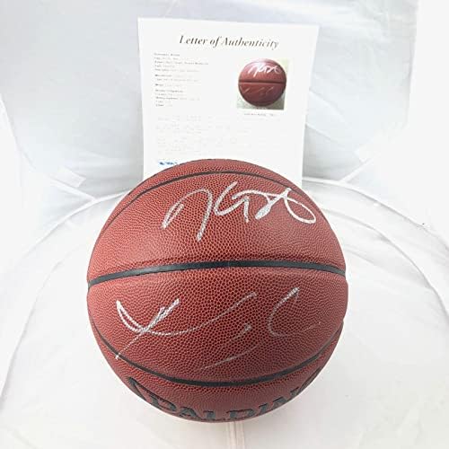 Kevin Durant Russell Westbrook assinou basquete JSA Loa Thunder autografado - Basquete autografado