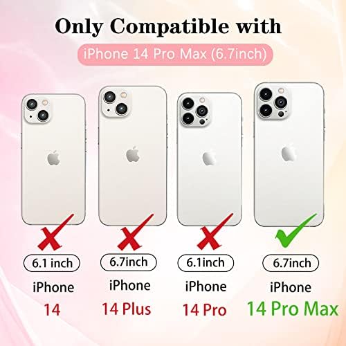 OQPLOG para iPhone 14 Pro máximo de 6,7 ”Caixa telefônica de serviço pesado para garotas garotas meninos Anime fofo desenho