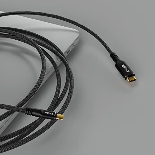 USB C a HDMI 2.1 Cabo de 25 pés, USB 3.1 Tipo C a 8k Cabo HDMI, Thunderbolt 3/4 Compatível, para MacBook Pro, iPad Pro,