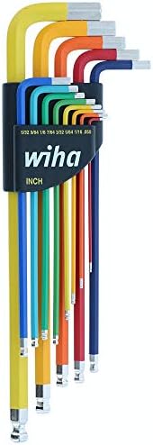 Wiha 13 peças Ball End Coded Hex -Key Conjunto - Inch