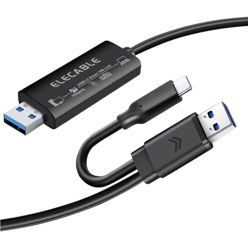 Elecable USB 3.0 Cabo de transferência de dados de alta velocidade 6,5 pés e fácil link PC para transferência de PC e compartilhar