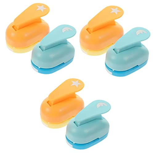 Coheali 6 PCs Favoriza Machine Diy Puncher Supplies Arte Cartão de Arte Hole Party Kids Hole