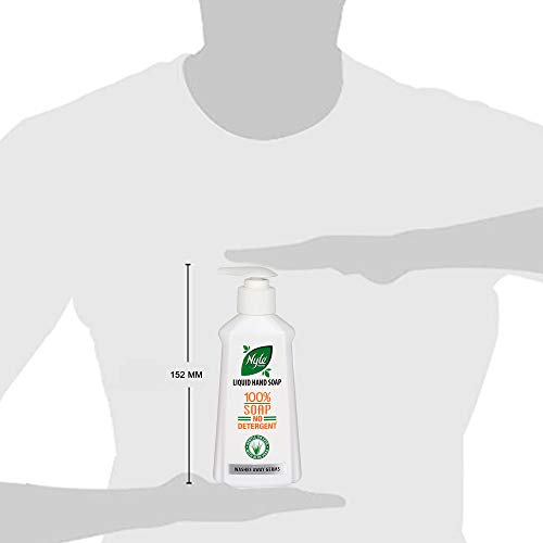 Sabão líquido de Nyle Naturals com extratos de aloe vera - de sabão, sem detergentes sintéticos, sem parabenos adicionados, sem