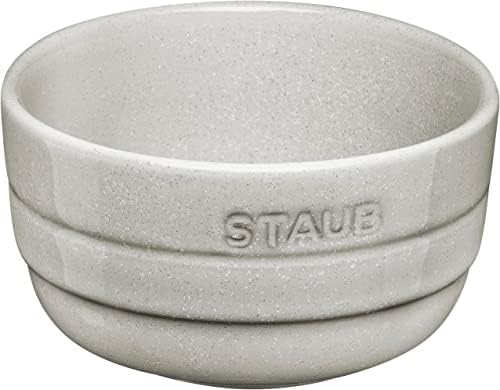 Staub 40508-185 tigela, verde sálvia, 4,7 polegadas, 20,3 fl oz, tigela de cerâmica, cerâmica, cofre de microondas, tigela