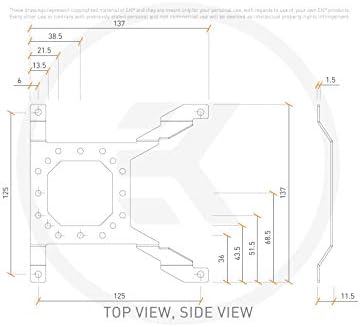 Ekwb ek-loop uni bomba reservatório de montagem suporte, 140mm