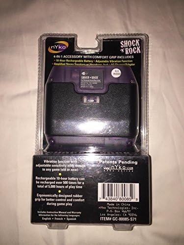 Nyko Shock 'n' Rock Game Boy Color 4 em 1 Acessório Comfort Grip Speaker
