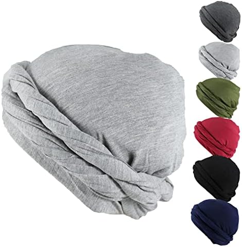Turbante para homens turbante durag vintage categhains para homens com cauda longa e twitária e amarração de lenço de turbante para