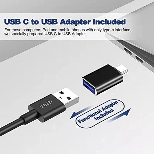 Alto -falantes de computador USB de 5W duplo 5W, alto -falantes de PC para desktop, alto -falantes de laptop com som cristalino,