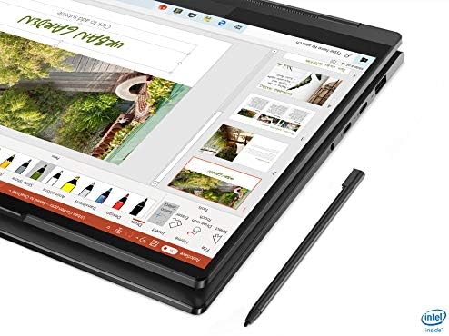 Lenovo Yoga 9i 2-em-1 laptop de tela sensível ao toque de 14,0 , 4K UHD 500nits, Intel EVO Core i7-1185G7, Webcam USB-C