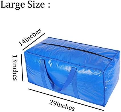 Sacos de armazenamento extras grandes para serviços pesados, sacolas em movimento, itens essenciais do dormitório da faculdade,