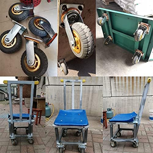 Roda universal super pesada do ZCMEB 4 5 6 6 polegadas resistentes a desgaste de borracha silenciosa Anti-Skid Wheels Móveis Casters