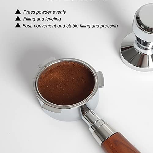 Moshou Espresso Advogado com tapete de violação, 58 mm 304 Antecedentes de aço inoxidável Vipertologia manual para grãos de café,