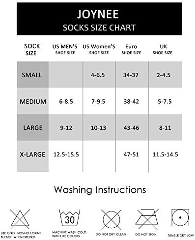 Joynée Men's 6 Pack Athletic Performance Cushion Socks para treinamento