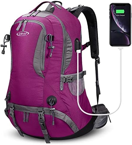 G4Free 50L Caminhando Backpack Daypack Daypack A Outdoor Camping escalando mochila com capa de chuva para homens mulheres