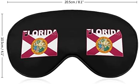 Florida Sinalizador de máscara de olho macio do estado da Flórida Comforto de máscara de sono com cinta ajustável elástica