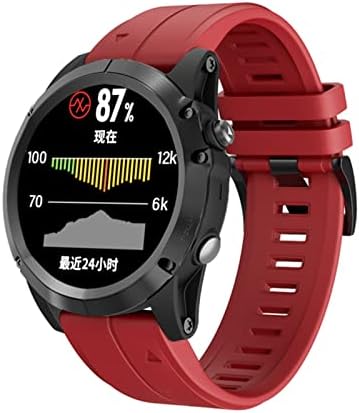 Eidkgd 22 26mm Sport Silicone Smart Watch Band Straps Bracelete Quickfit para Garmin Fenix ​​7 7x 6x 6 Pro 5x 5 mais 3HR 935 Cinturão de pulseira