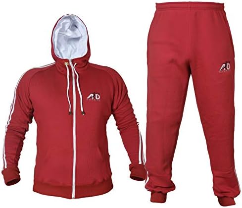 Ard-campeões de lã Fleece Ruach capuz TRUSERS MMA GYM Boxing Running Jogging Terno completo