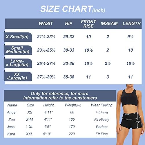 Campsnail Workout shorts femininos- amanteigado macio de cintura alta standex shorts de ginástica de vôlei para dança