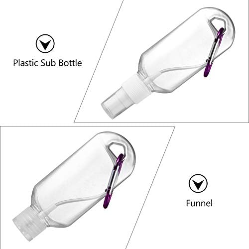 Cabilock 2Sets School ML transparente para lavar cerâmica portátil Lavagem ao ar livre Bottles Loção Buneração Recipientes recarregáveis