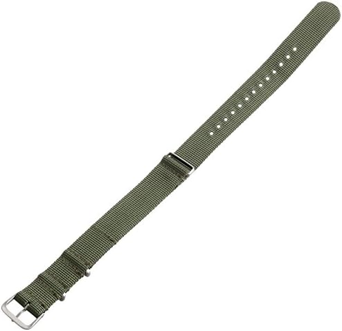 Hadley-roma ms4210ra 180 18mm Nylon Black Watch Strap