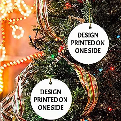 SUN Store Christmas Tree - Lineman American Flag USA Electric Cable Ornament Black Circle Ornament, Presente de lembrança, decoração