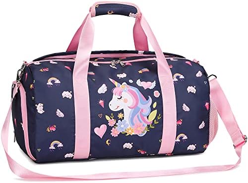 Crianças viajam para mochila de mochila de unicórnio bolsa de dança infantil bolsa de ginástica saco de pintura do pijama