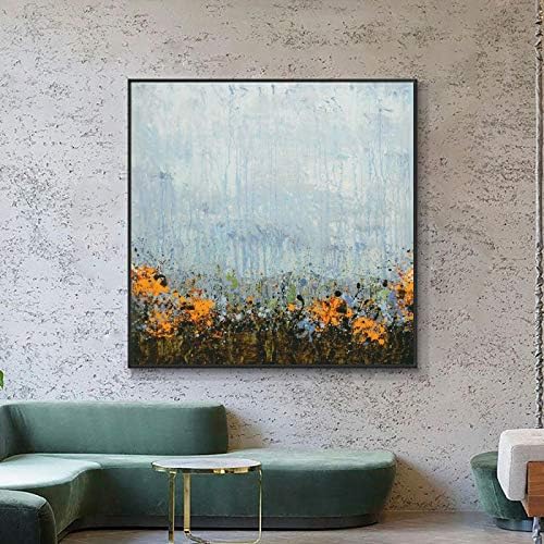 Skyinbags pintada à mão Pintura a óleo de paisagem acrílica espessa na tela - abstrato de tamanho grande pintura de parede
