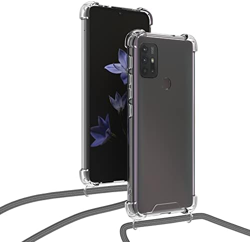 Caixa crossbody kwmobile compatível com Motorola moto g30 / moto g20 / moto g10 estojo - tampa de telefone transparente tpu