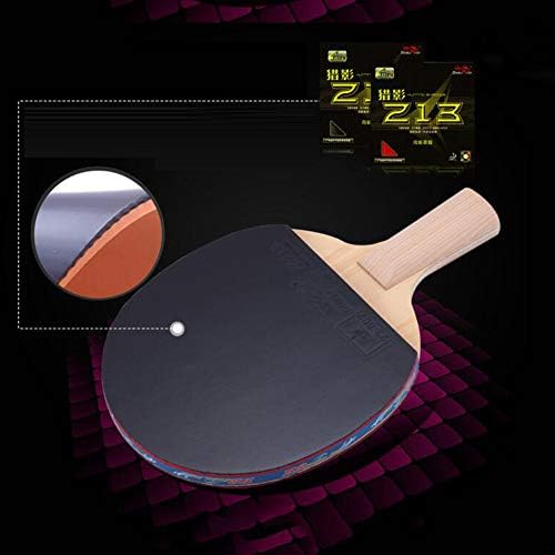 Sshhi 9 estrelas Ping Pong Racket Conjunto, com 6 tênis de mesa e 1 estojo de transporte, tênis de mesa, adequado para