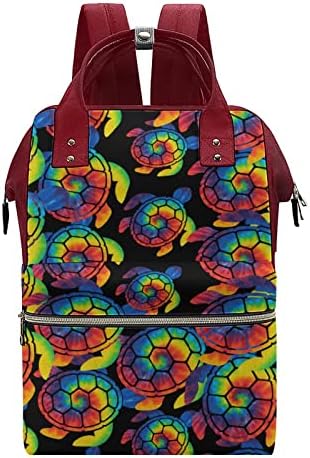 Funnystar Tie Dye Hawaii Tartaruga bolsa de fraldas estampada Bagpack Bags Sacos de Nappy Travel Bolsa de ombro para