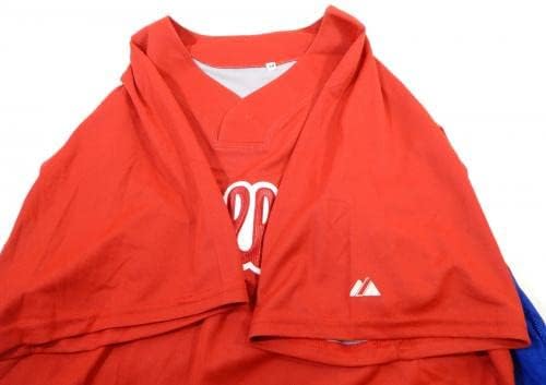 2007-10 Philadelphia Phillies Blank Game emitiu Red Jersey BP ST 54 DP26140 - Jerseys MLB usada