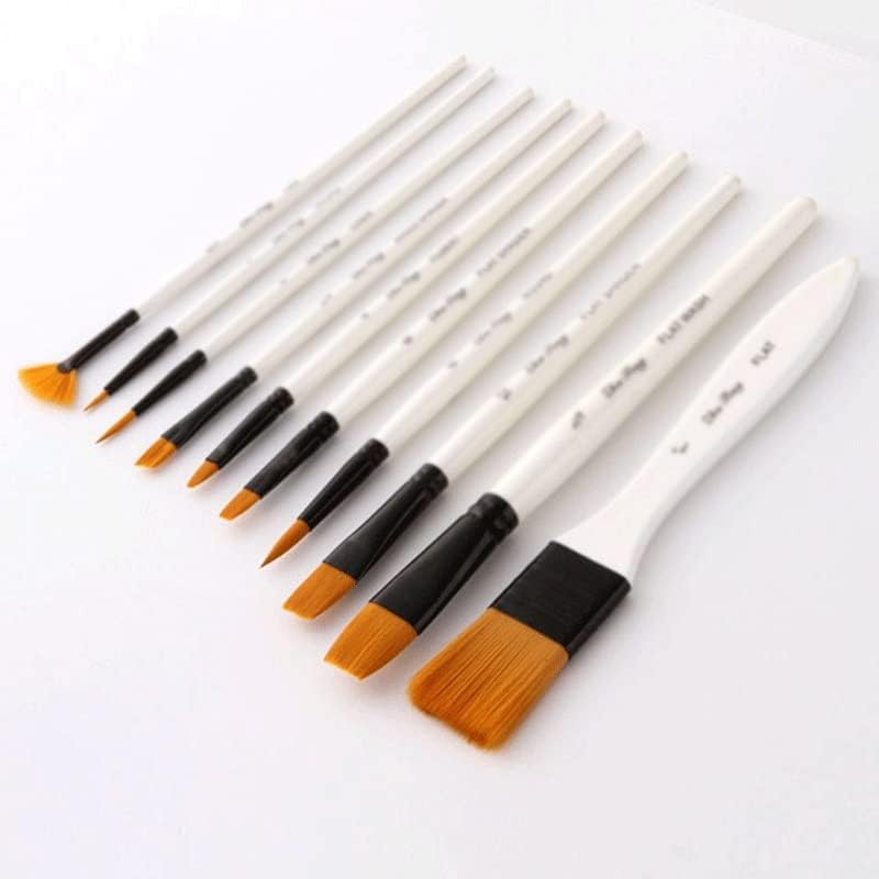 BBSJ 10 Nylon Brushes Brushes Conjunto de pincéis Pintura de pintura Profissional Brush Kit Kit Brushes