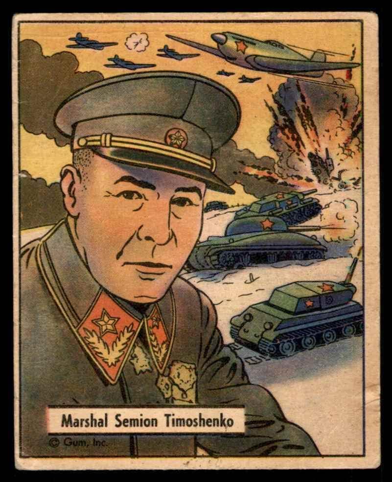 1941 Gum de guerra 126 Marshal Semion TimoShenko Good