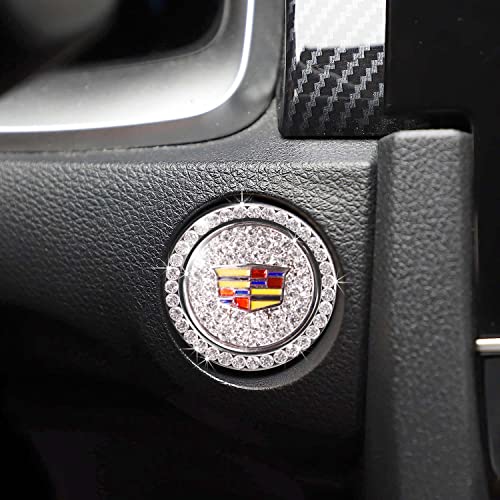 Comece a parar para parar a tampa do botão, para Cadillac ATS CTS EXT SRX XTS XLR Sedan Elr, Crystal Rhinestone Push