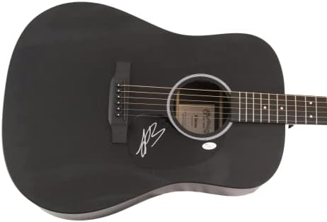 Leon Bridges assinou autógrafo em tamanho real CF Martin Guitar Guitar w/James Spence Authentication JSA COA - Voltando para casa,