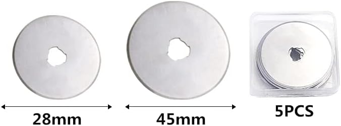 Cortador circular de 45 mm de tecido de corte de tecido de corte de tecido de faca de pano de pano de pano de costura de tecido de