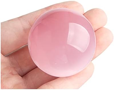 ACXICO 1 PC Pink Cat Eye Beautiful Asian Rare Natural Quartz Cristal Sphere Gemstone Sphere