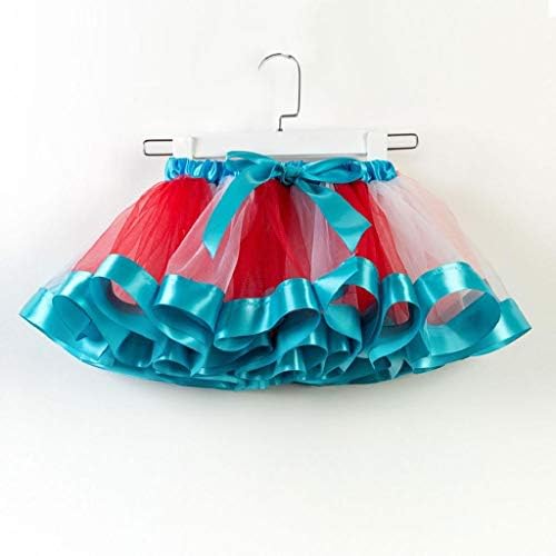 Terbklf Garotas crianças Tutu Tulle Party Dance Balé Criança Rainbow Baby Costume Salia Tutus colorido da moda para