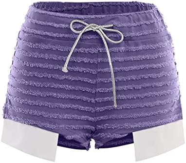 Mulheres shorts de algodão casual Casual Caísta de ginástica alta de pernas largas shorts de ginástica American shorts de verão alongados