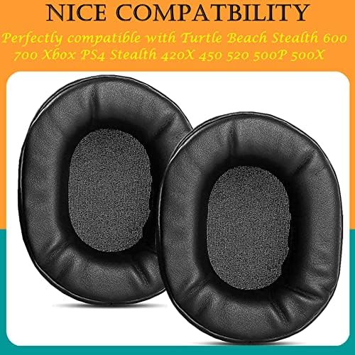 TAIZICHANGQIN PADRAS EAR CUSHION EARPADS Substituição de espuma de memória compatível com Turtle Beach Stealth 600 700 Xbox PS4 Stealth