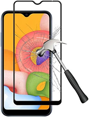 [3-Pack] Sinwere Compatível para Samsung Galaxy A01 [Cobertura completa] Protetor de tela de vidro temperado, protetor de tela livre