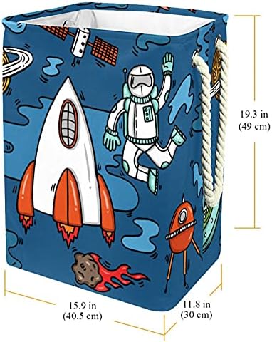 Individura de lavanderia cesto astronauta espacial