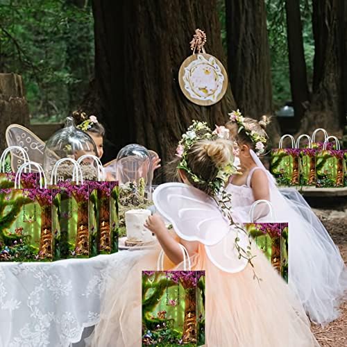 16 peças Bolsas de guloseima de fadas para fadas para o país das maravilhas do país das maravilhas Festas de aniversário,