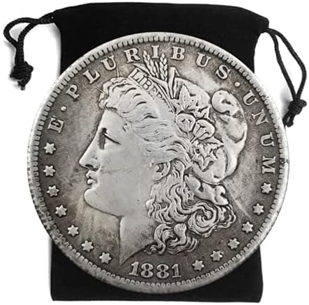 Kocreat 1881-cópia Morgan Dollar revestimento de prata-replica u.s antiga original pré-morgan moedas comemorativas