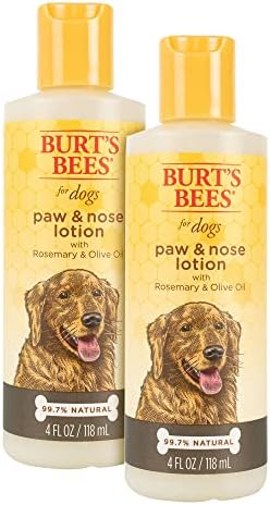 Burt's Bees for Dogs Paw e Loção de Pata Naturais com Rosemary e Azeite | Loção suave para todos os cães | Crueldade grátis,