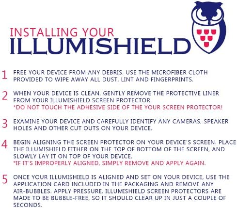 Illumishield Matte Screen Protector Compatível com Nintendo 2DS Anti-Glare Shield Anti-Bubble and Anti-Fingerprint Film