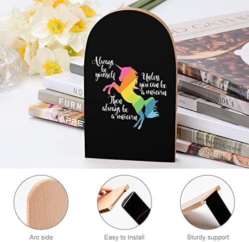 Seja você mesmo, a menos que você possa ser unicorn Wood Books for Pratele