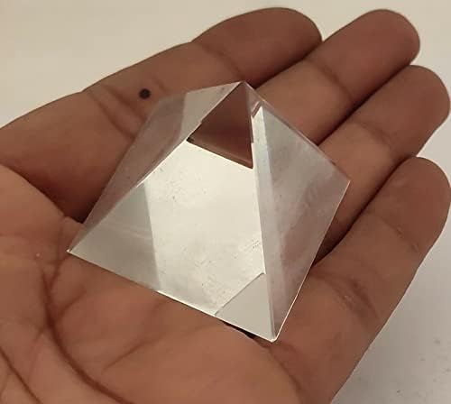Sharvgun Clear Quartz Crystal Pyramid Healing Gemstone Meditation Balance Reiki Aura 1,5 gerador
