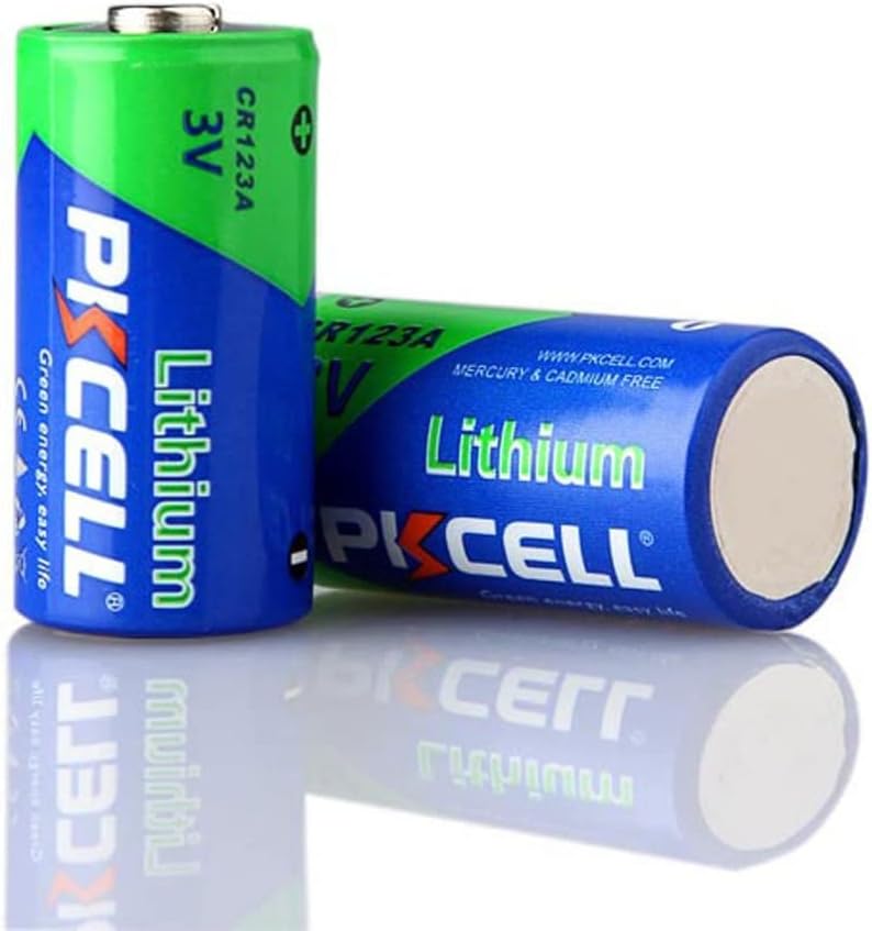 Cr123a 3V Bateria de lítio 1500mAh 2 pacote, 123 baterias lítio, baterias de lítio 123A 3 volts de alta potência, CR123 para